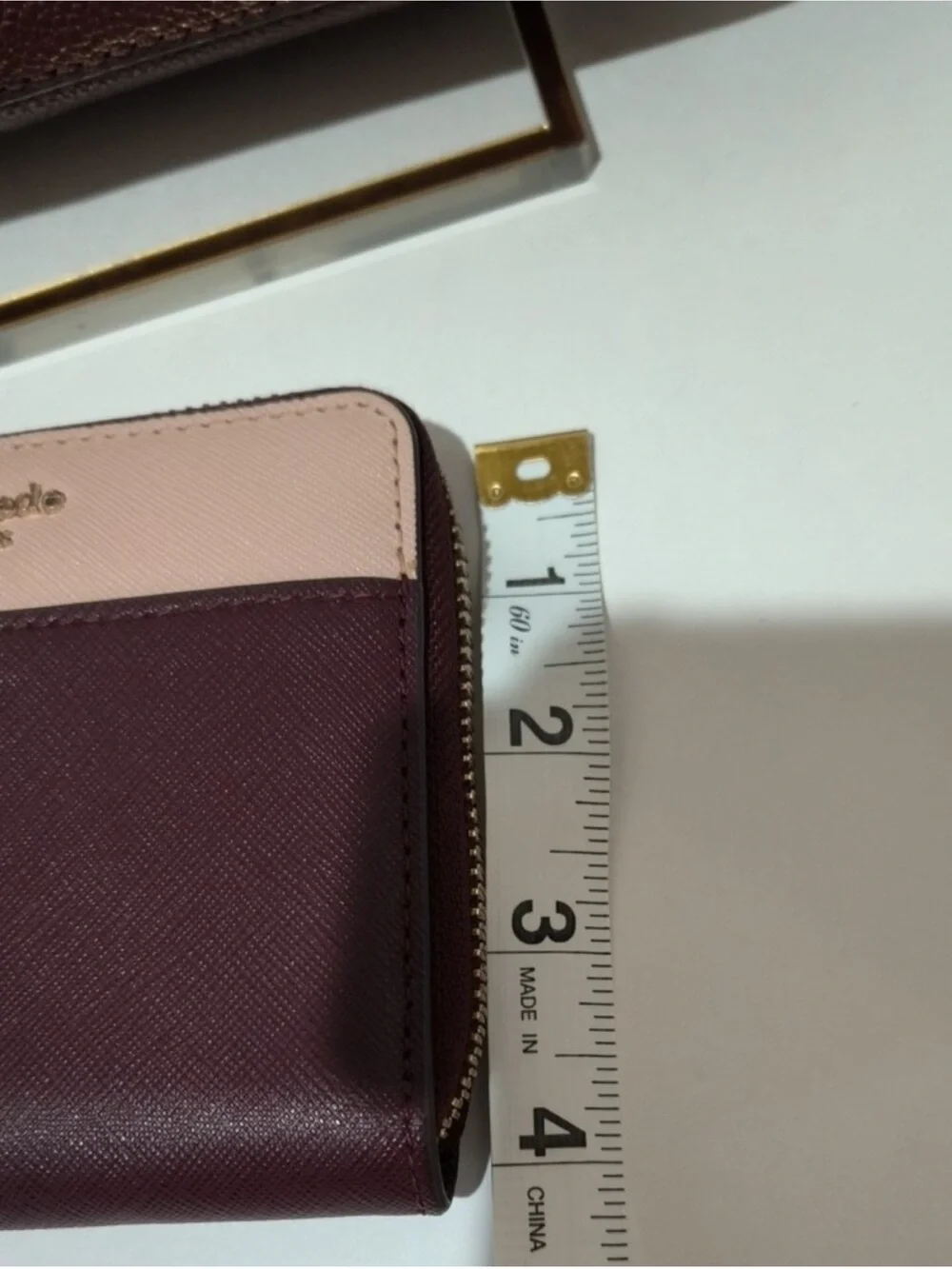 kate spade Burgundy and Blush Two-Tone Crossbody with Wallet